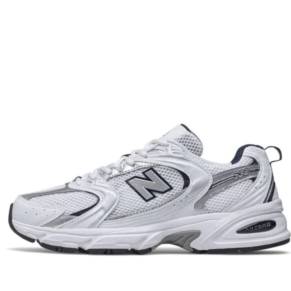 Size 8.5 men’s/Wmns 10 New Balance 530 'White Natural Indigo' MR530SG